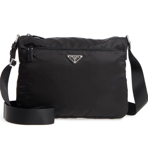 prada large nylon zip tote with crossbody strap|prada nylon bags for women.